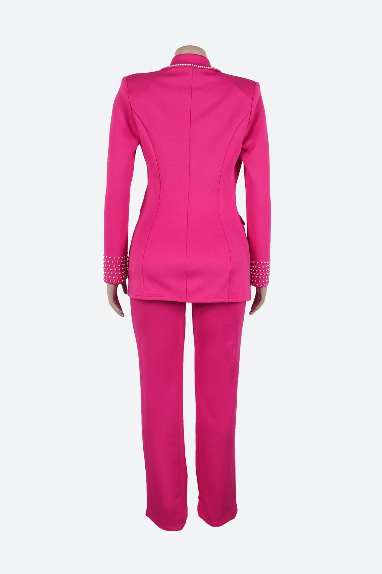 Long Sleeve Slim Fit Stretch Suit Set Lavish Daily