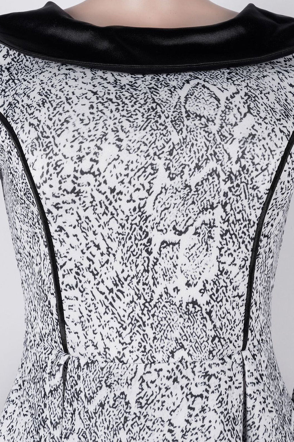 Printed Puff-Sleeve Midi Dress Lavish Daily