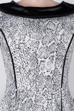 Printed Puff-Sleeve Midi Dress Lavish Daily