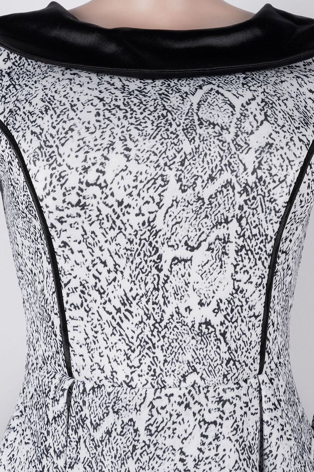 Printed Puff-Sleeve Midi Dress Lavish Daily