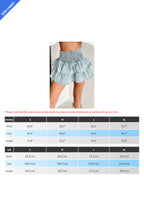 Light Washed Denim Tiered Skirt Lavish Daily