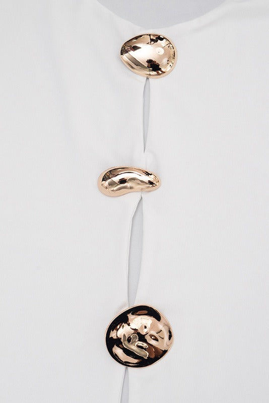 Cutout Ruched Mini Dress LavishDaily