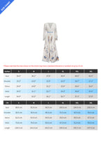 V Neck Floral Long Sleeve A Line Maxi Dress LavishDaily