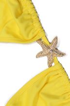 Three-Piece Bikini Set with Tie Skirt Lavish Daily