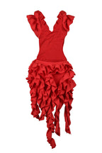 Backless Ruffle Tiered Cutout Mini Dress Lavish Daily