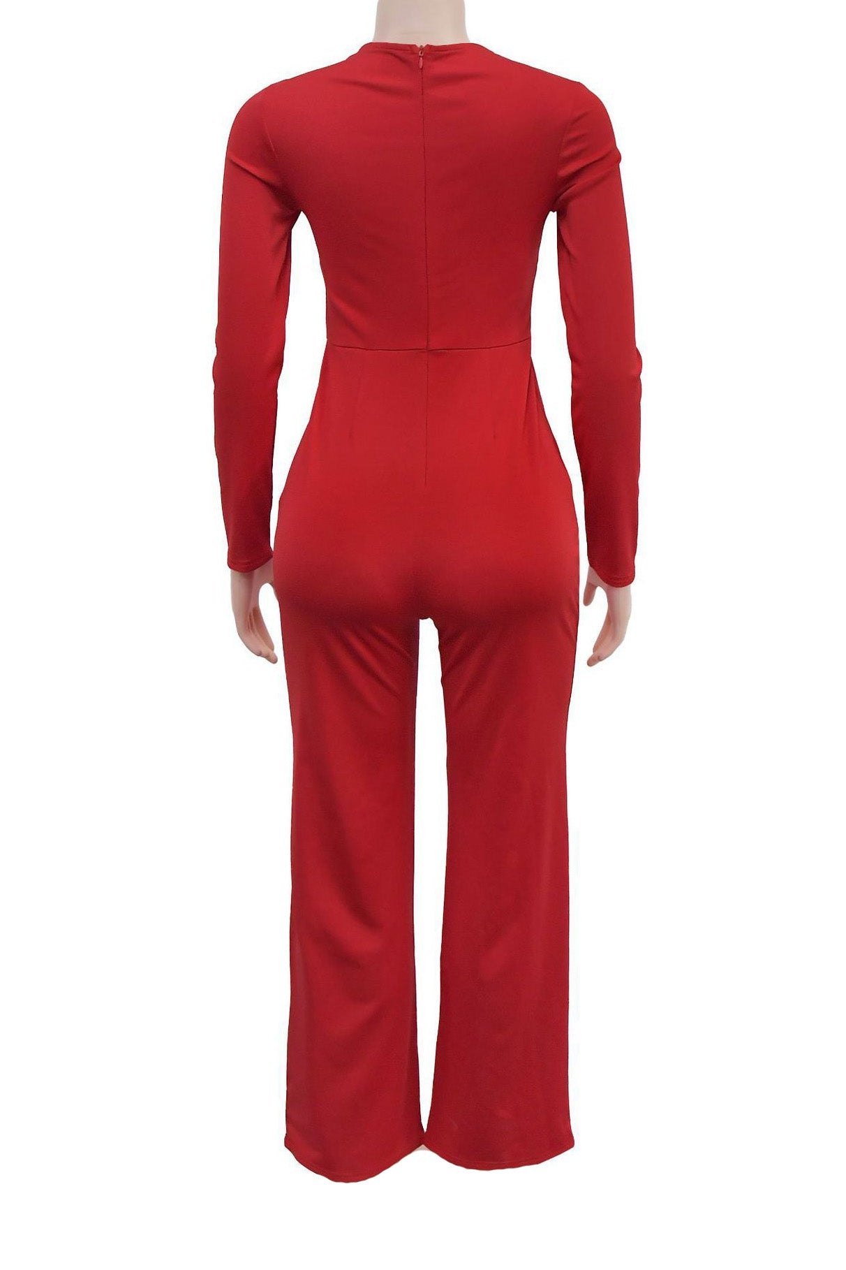 Asymmetrical Tailored Wide-Leg Jumpsuit Lavish Daily