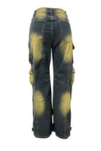 Vintage Loose Fit Multi-Pocket Cargo Jeans Lavish Daily