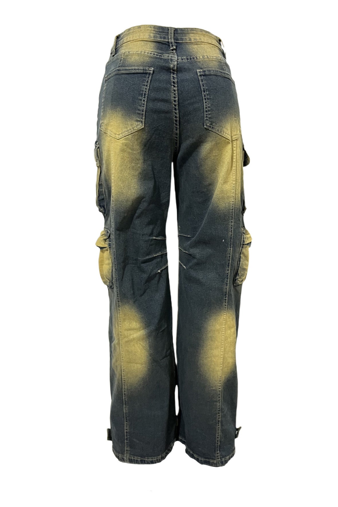 Vintage Loose Fit Multi-Pocket Cargo Jeans Lavish Daily