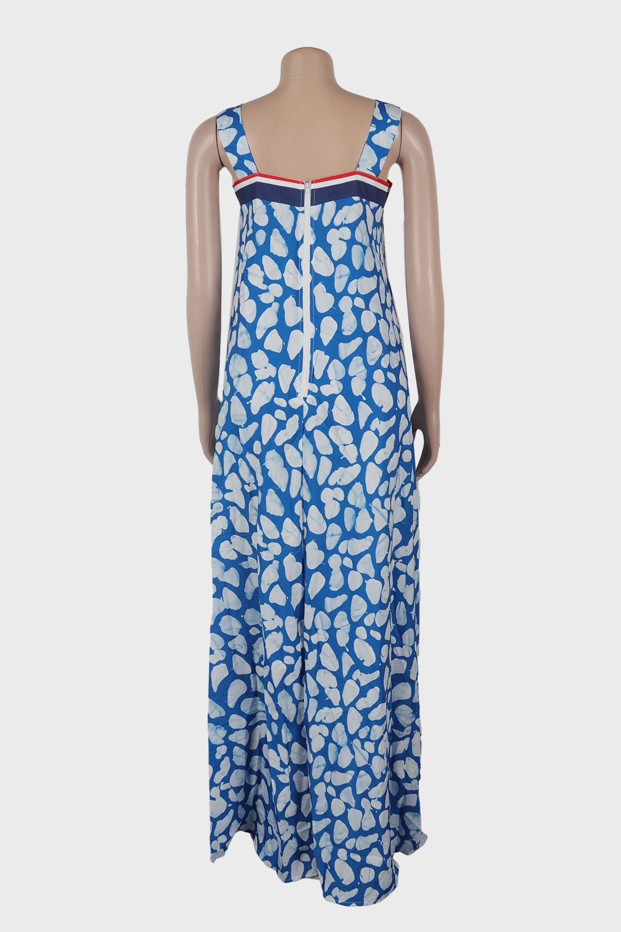 Sleeveless Printed Colorblock Sundress Lavish Daily