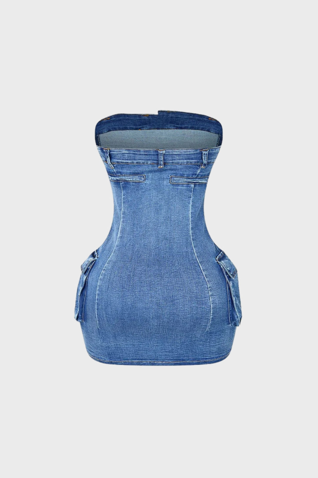 Denim Mini Dress Lavish Daily