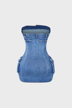Denim Mini Dress Lavish Daily