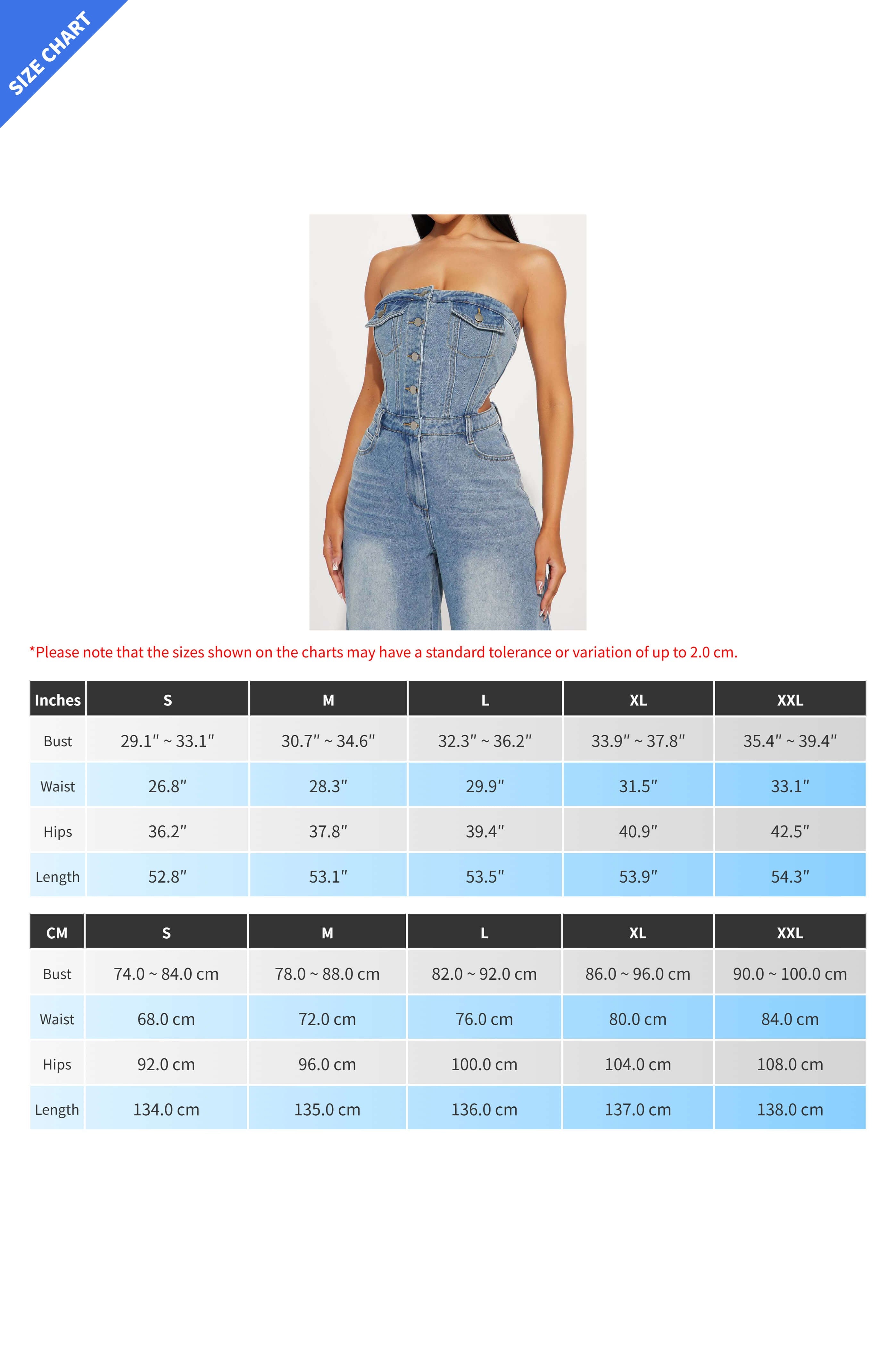 Strapless Off-Shoulder Slim Denim Jumpsuit Lavish Daily