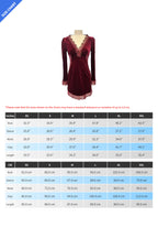 Velvet & Lace Patchwork V-Neck Mini Dress Lavish Daily