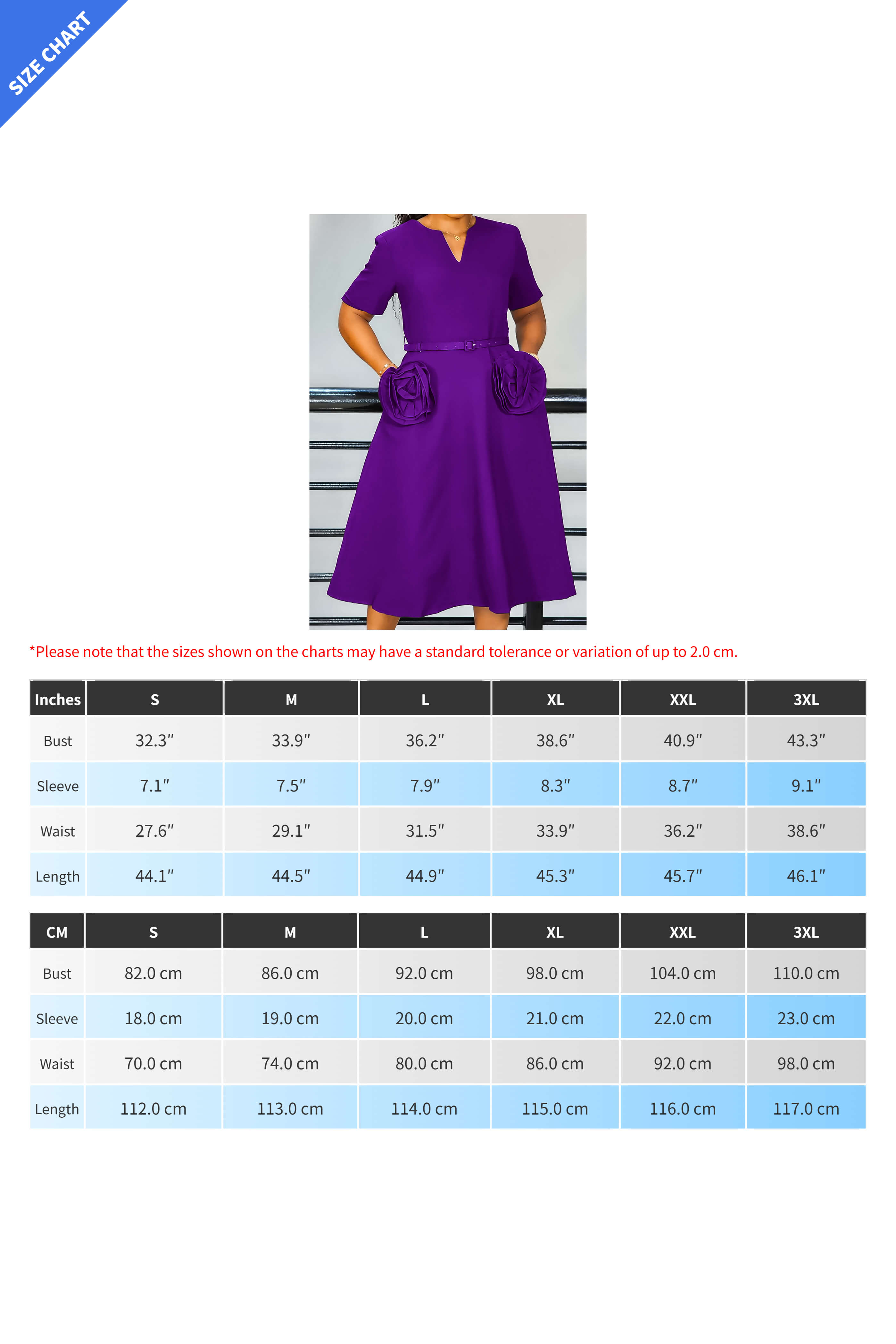 V-Neck Short Sleeve with 3D Floral A-Line Dress Lavish Daily