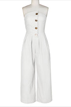 Strapless Wide-Leg Jumpsuit Lavish Daily