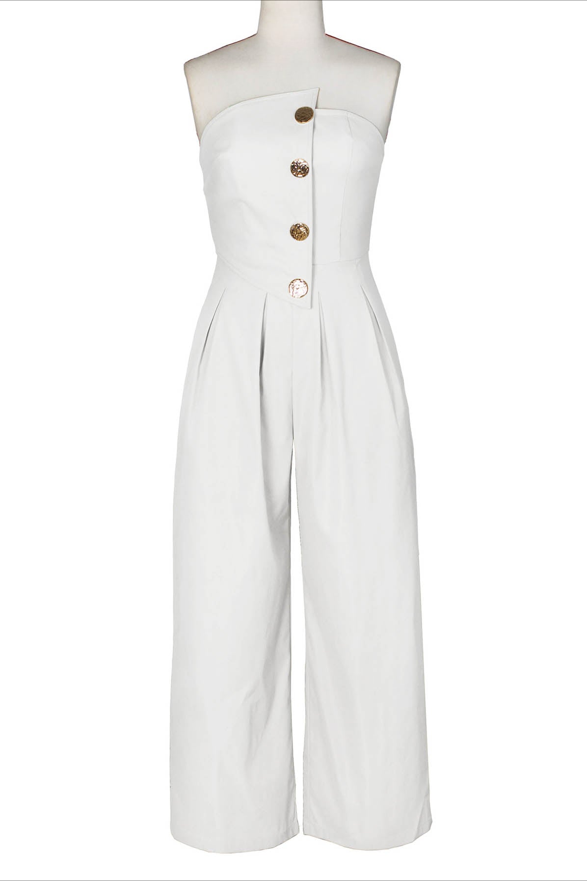 Strapless Wide-Leg Jumpsuit Lavish Daily