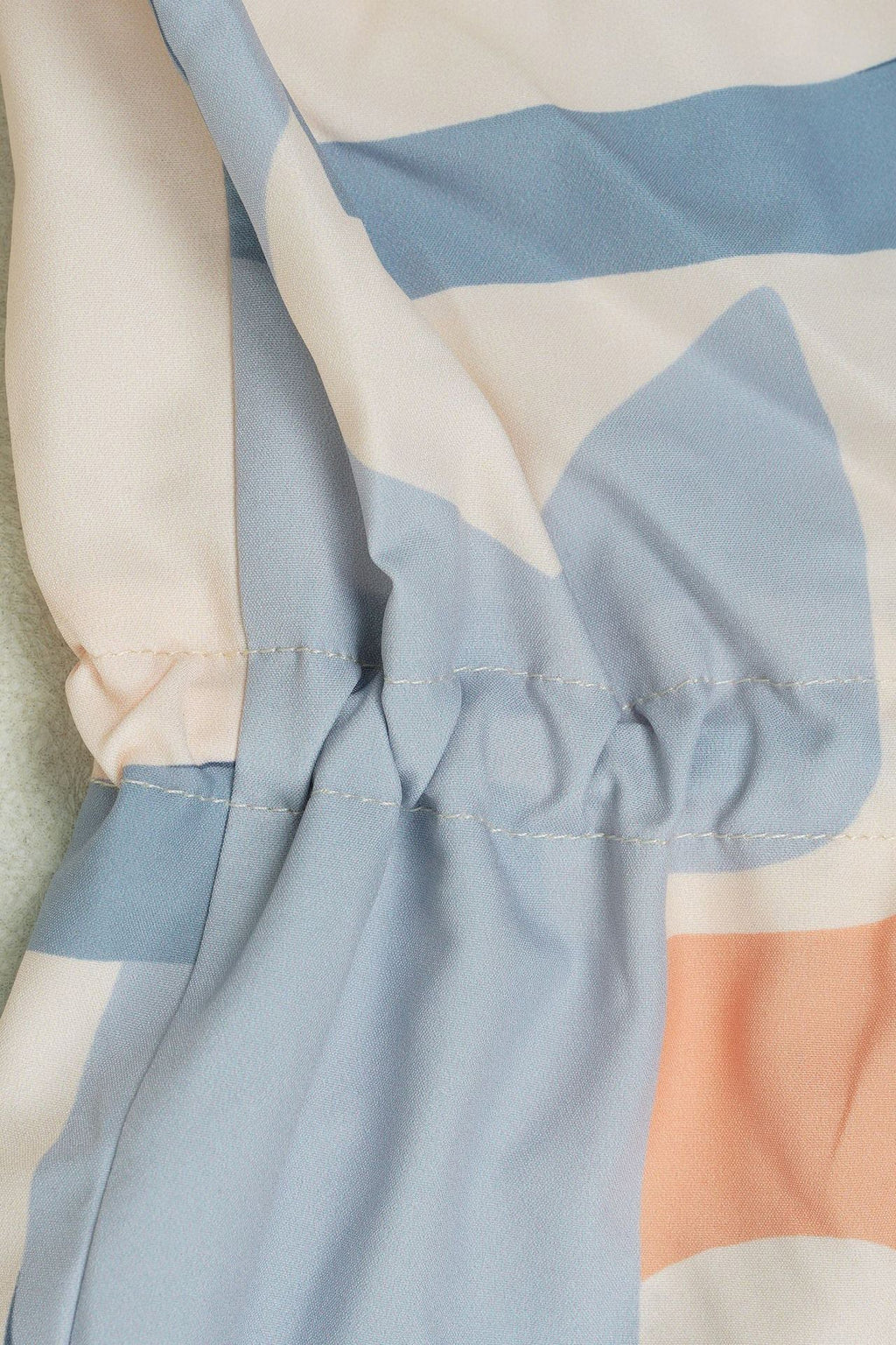 Printed Stand Collar Drawstring Waist 2-Piece Set Lavish Daily