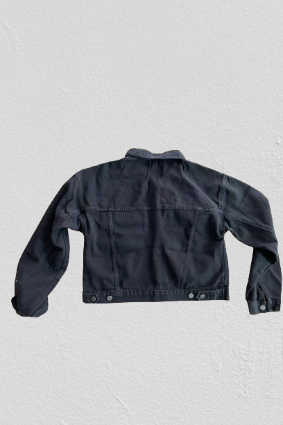 Cropped Oversized Denim Jacket Lavish Daily