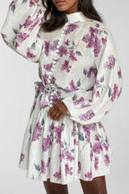 Illustration Print Mini Dress Lavish Daily