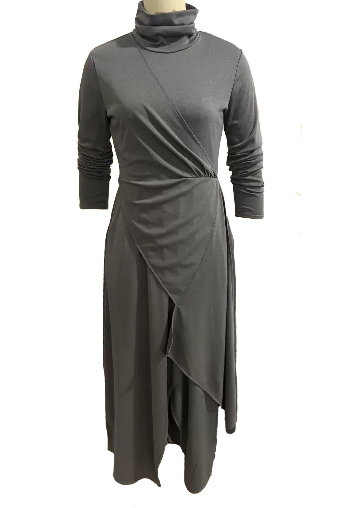 Bohemian Turtleneck Maxi Dress LavishDaily