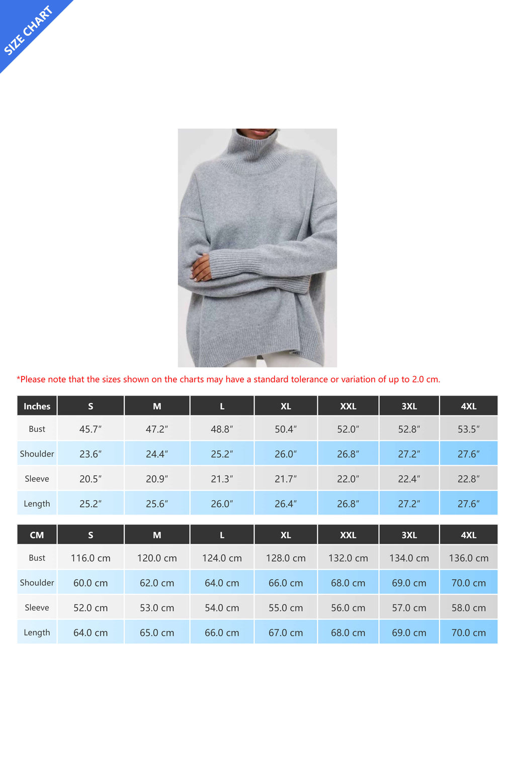 Oversized Knitted Turtleneck Sweater Lavish Daily