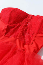 See Through Corset Maxi Dress Lavish Daily