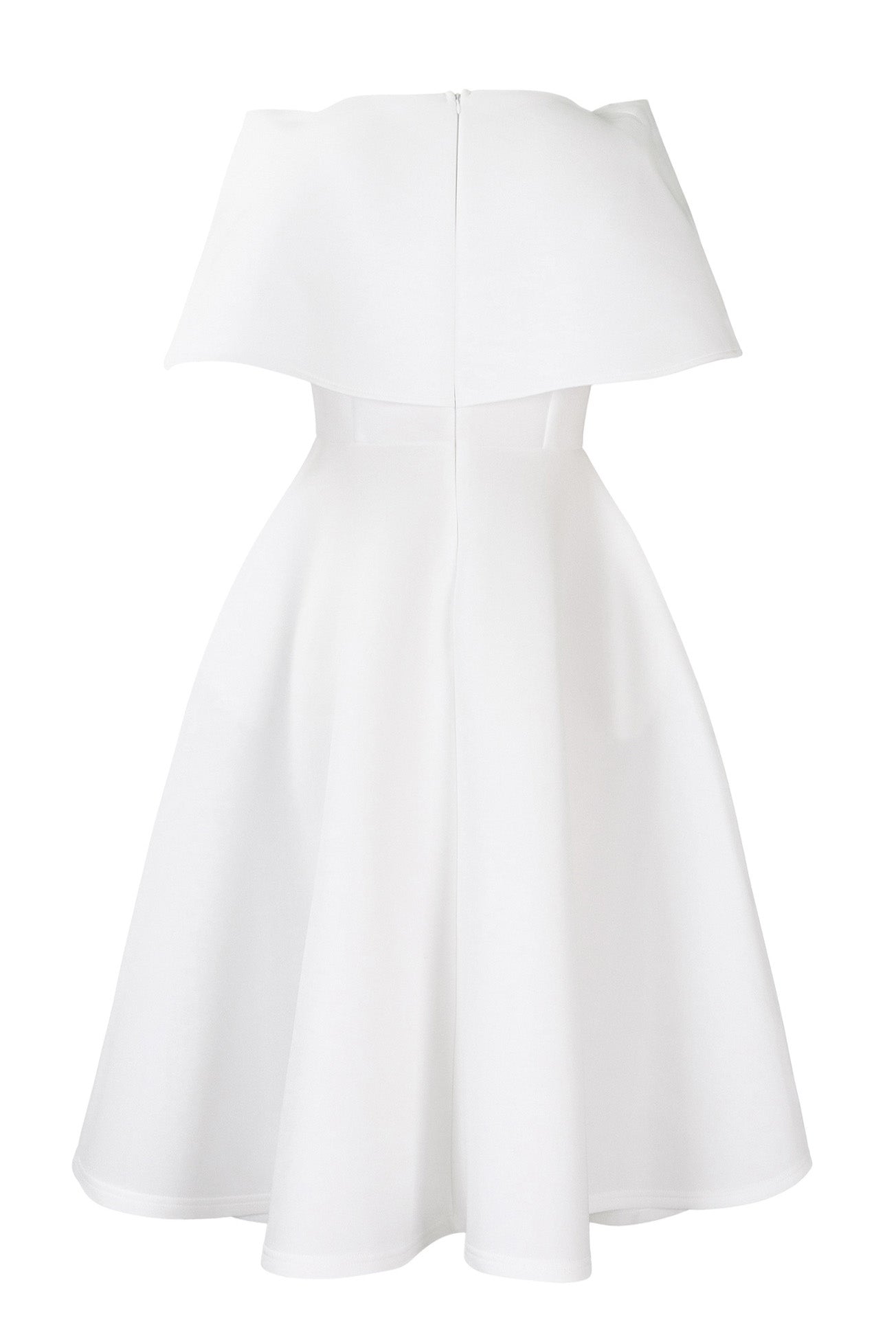 Off-Shoulder Ruffle Fit & Flare Midi Dress Lavish Daily