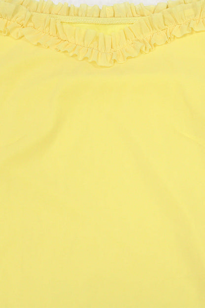 Off-Shoulder Asymmetrical Ruffle Dress Lavish Daily