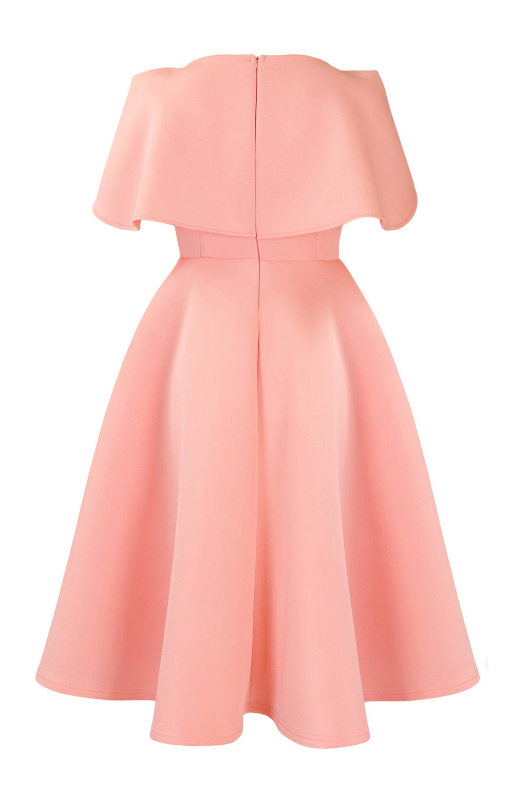 Off-Shoulder Ruffle Fit & Flare Midi Dress Lavish Daily