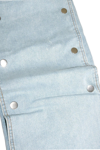 Street Style Utility Pocket Straight Jeans Lavish Daily