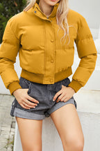 Long Sleeve Puffer Jacket Lavish Daily