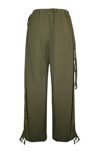 Adjustable Drawstring Baggy Parachute Pants Lavish Daily