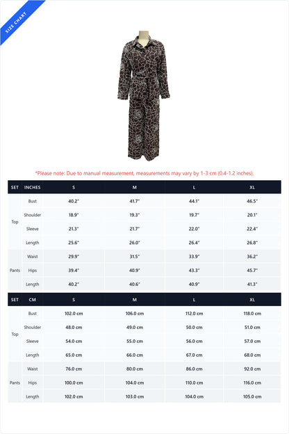 Embroidered Belted Wide Leg Matching Set LavishDaily