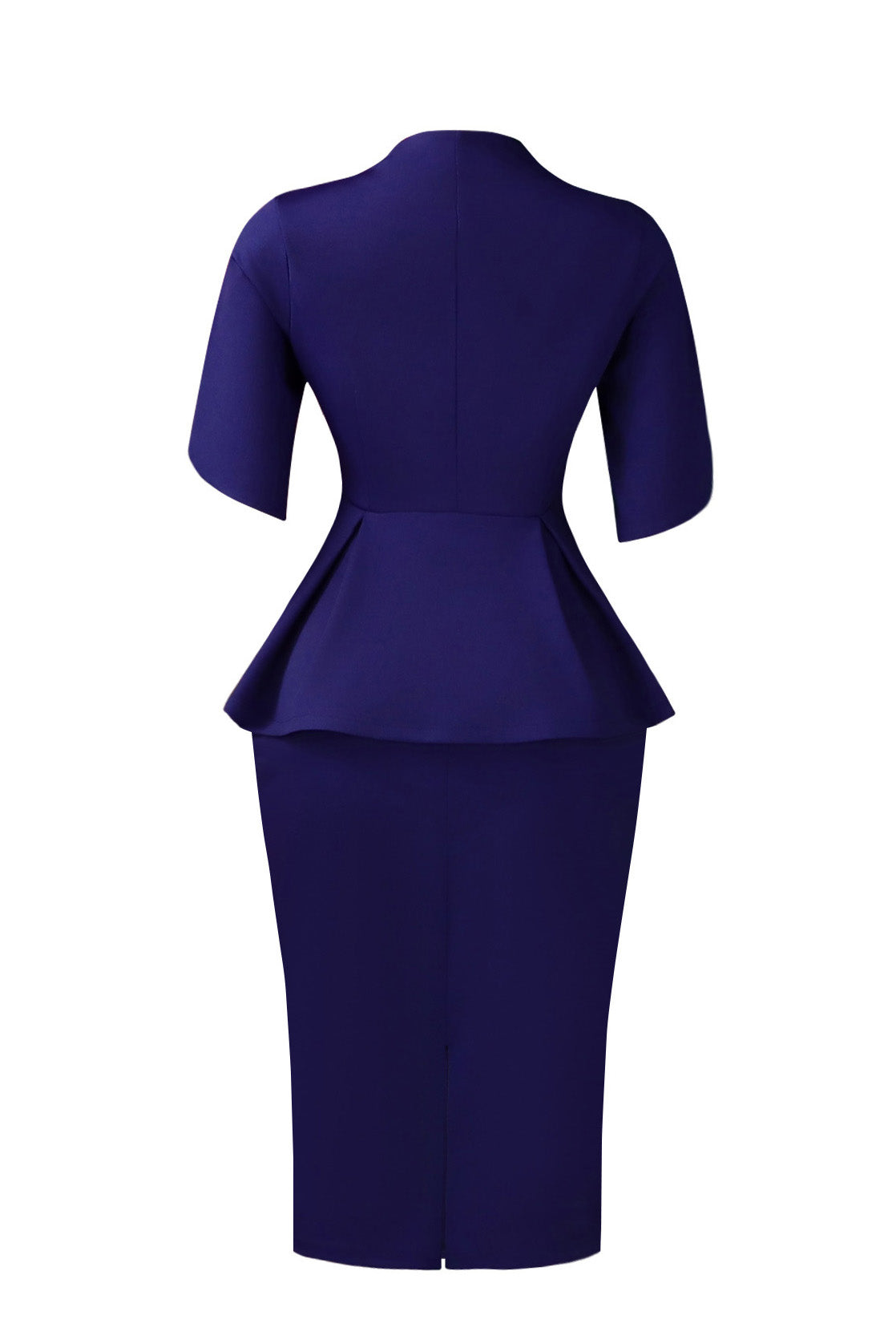 Elegant Peplum Top & Pencil Skirt Set Lavish Daily