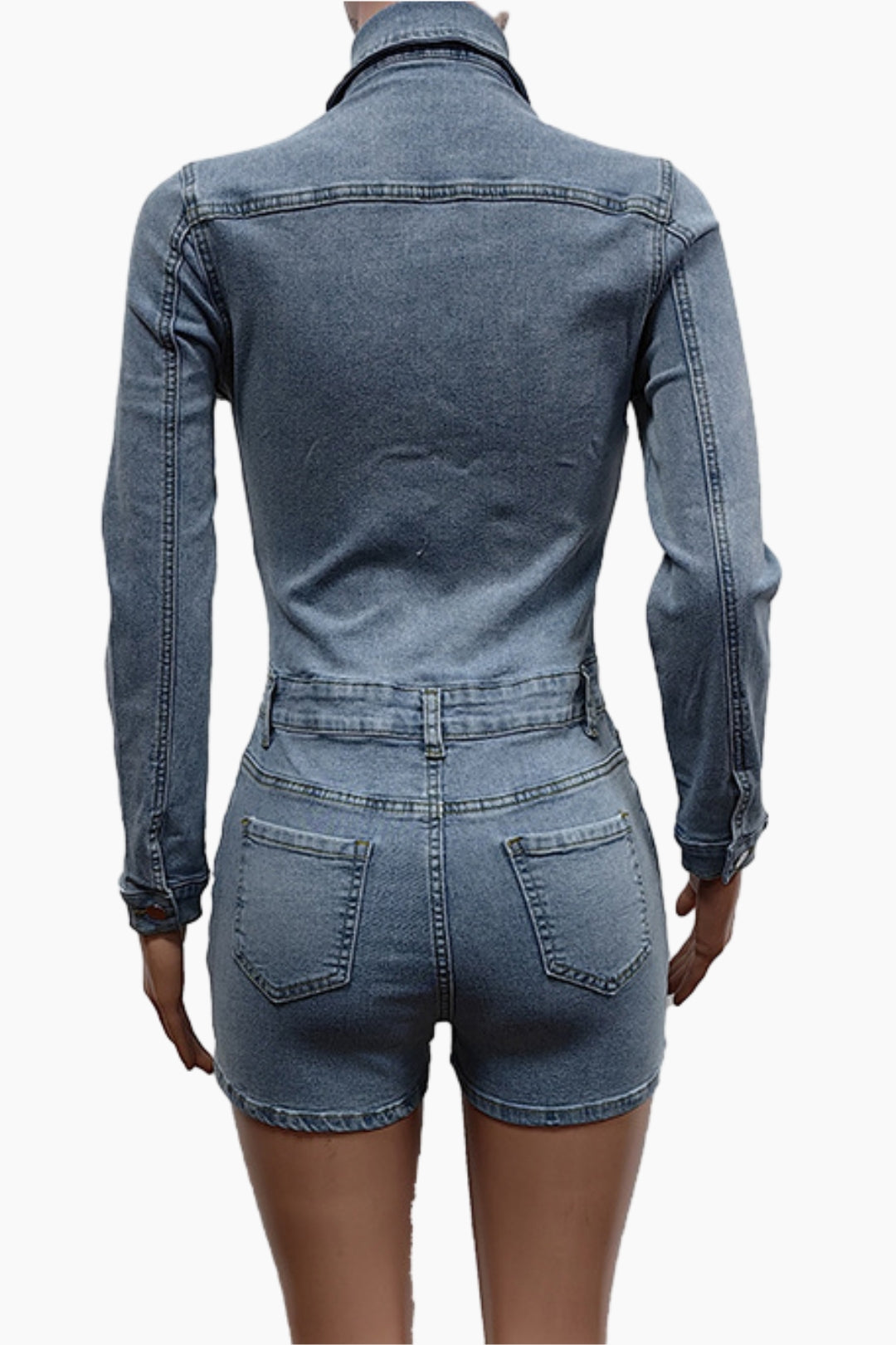 Denim Romper Lavish Daily