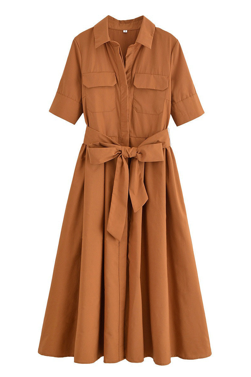 Waist Slimming Shirt Dress Lavish Daily