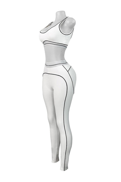 Contour Piping 2-Piece Workout Set Lavish Daily