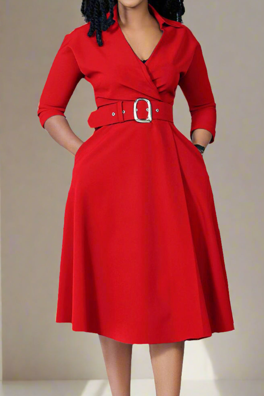 Casual Bodycon Midi Dress Lavish Daily