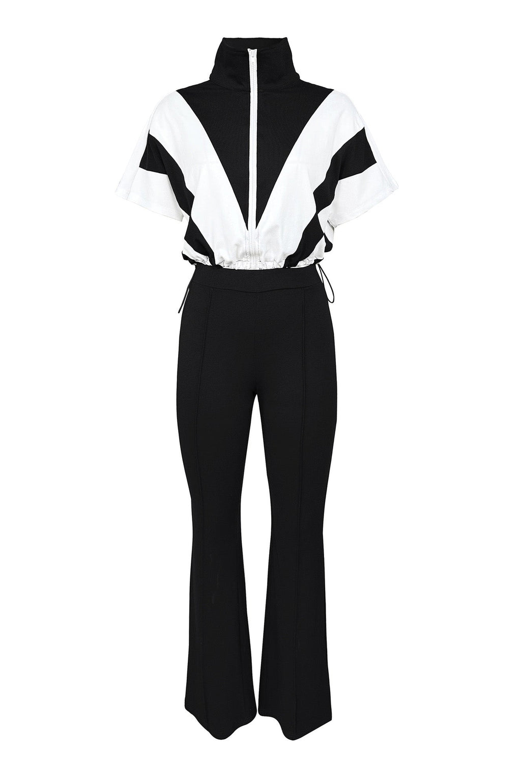 Elastic Waist Colorblock Sport 2-Piece Set Lavish Daily