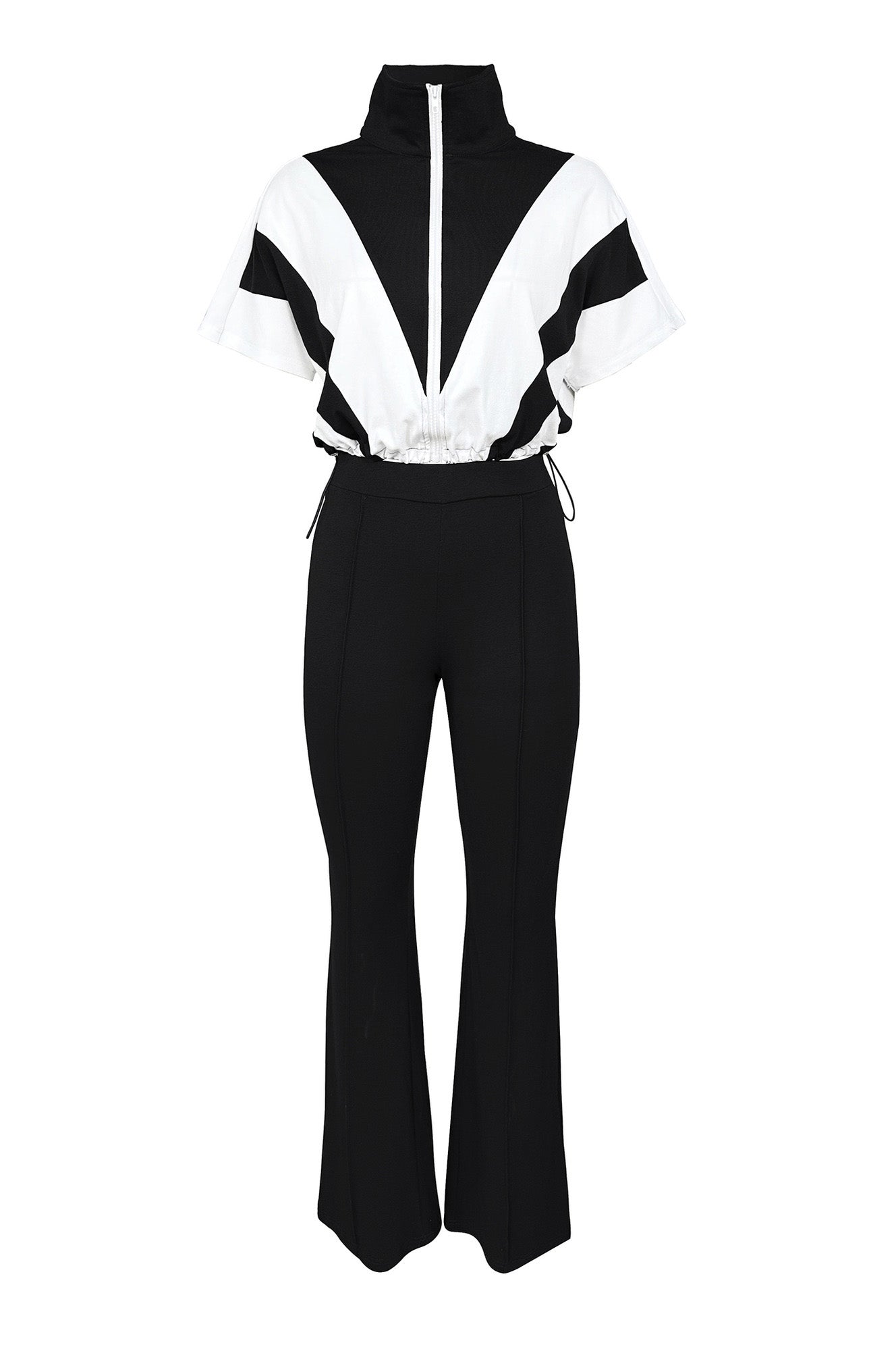 Elastic Waist Colorblock Sport 2-Piece Set Lavish Daily