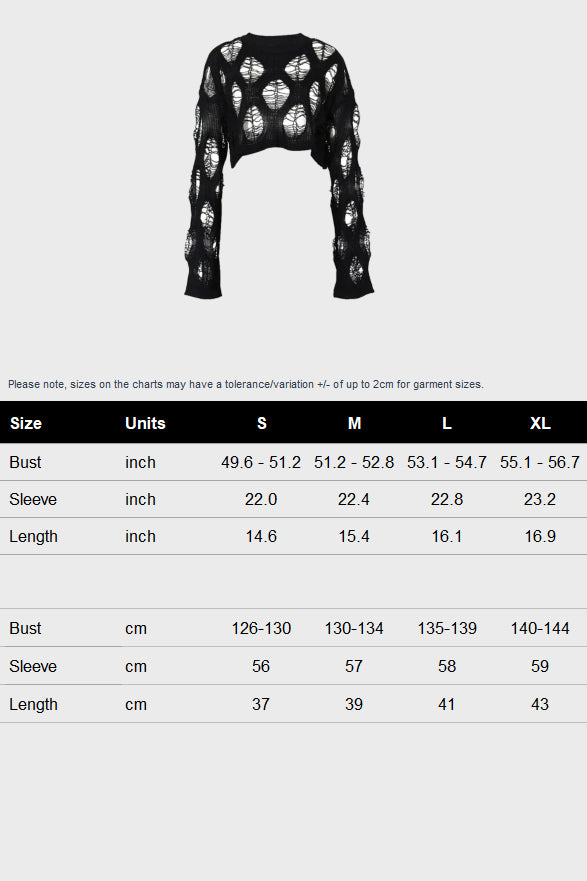 Crochet Sweater Long Sleeve Hollow Out Knit Top Lavish Daily