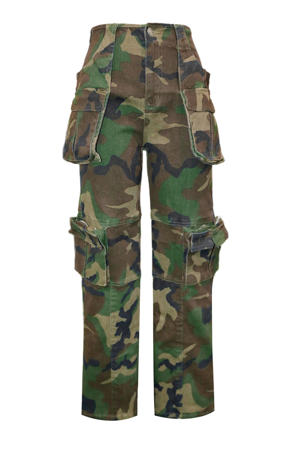 Camo Multi Pocket Cargo Pants Lavish Daily