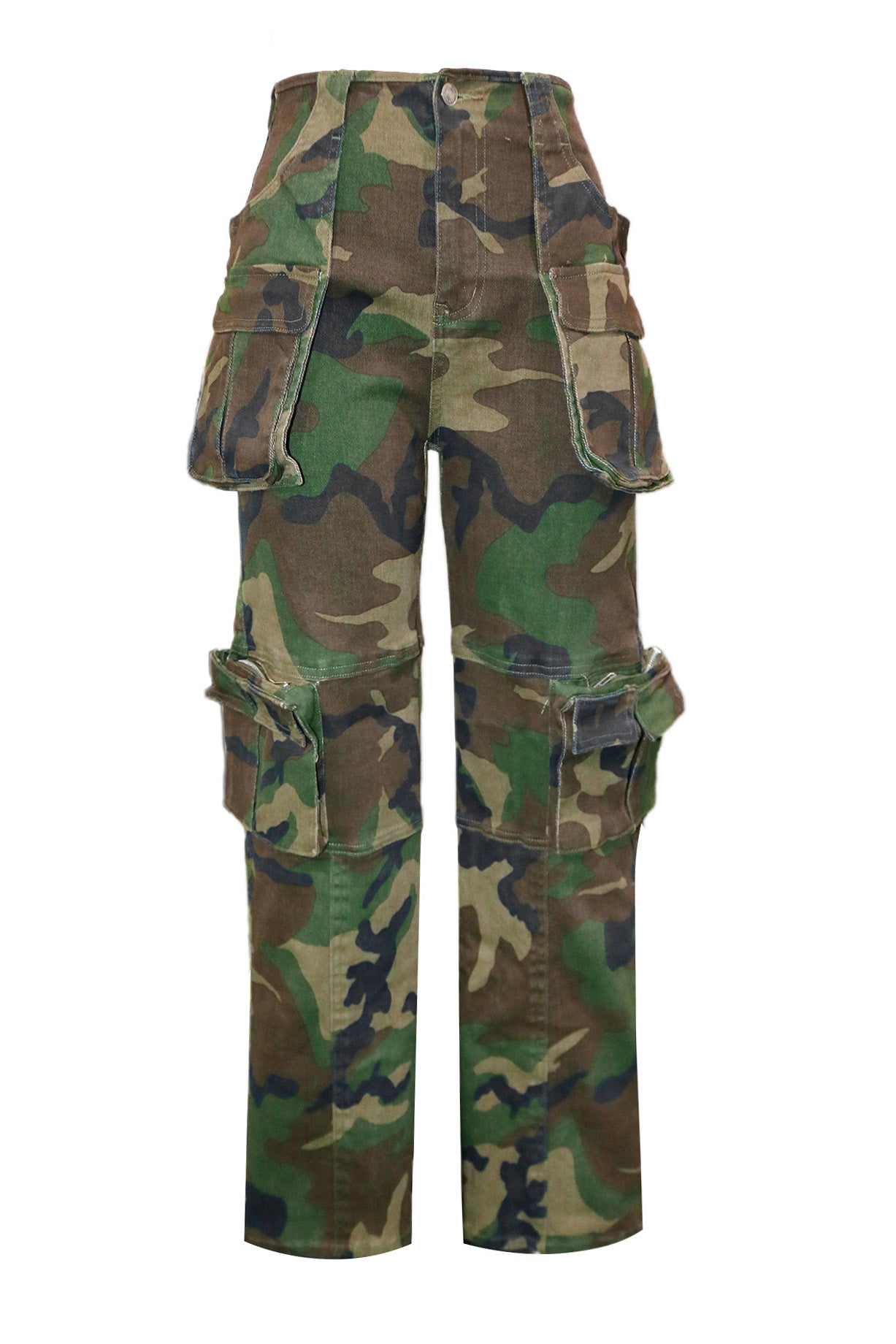 Camo Multi Pocket Cargo Pants Lavish Daily