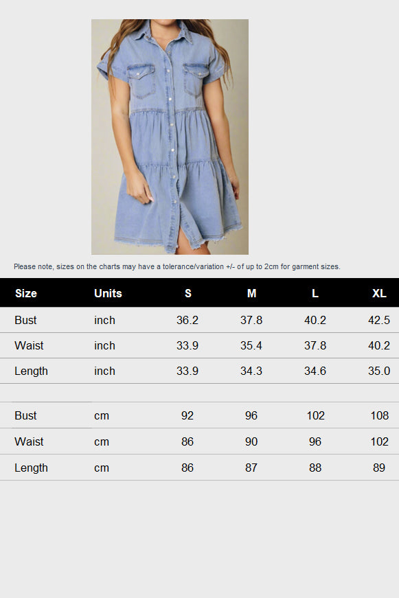 Denim Dress Lavish Daily