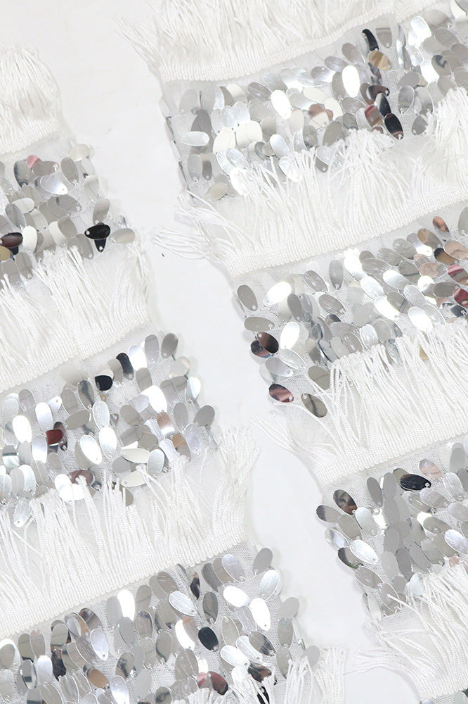 Fringe Sequin Pants Set Lavish Daily