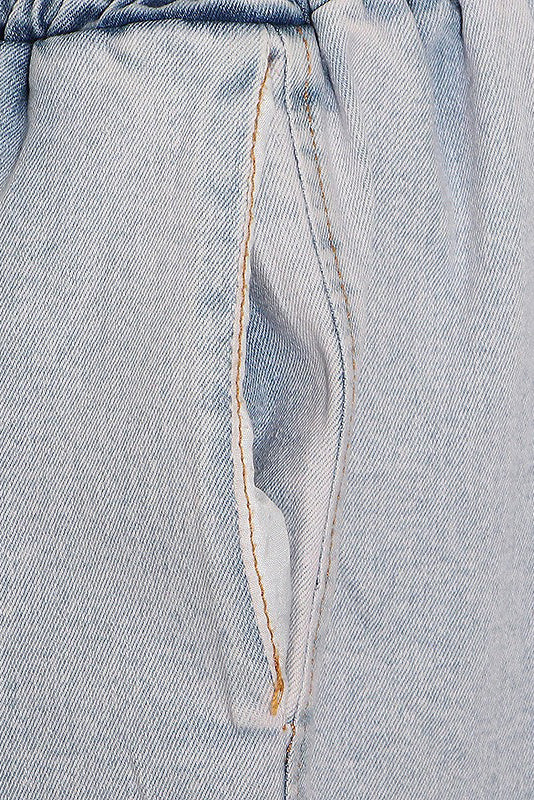 Denim Tube Top Wide Leg Pants Set Lavish Daily