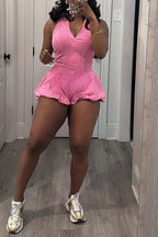 Washed Bubble Romper Lavish Daily