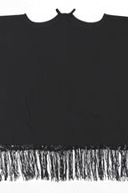 Plus Size Sequin Tassel Batwing Sleeve Dress Lavish Daily