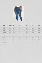 Blue High Waisted Skinny Jeans Lavish Daily