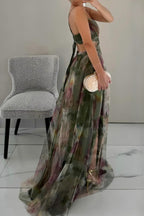 Mesh Floral Print Cami Dress Lavish Daily
